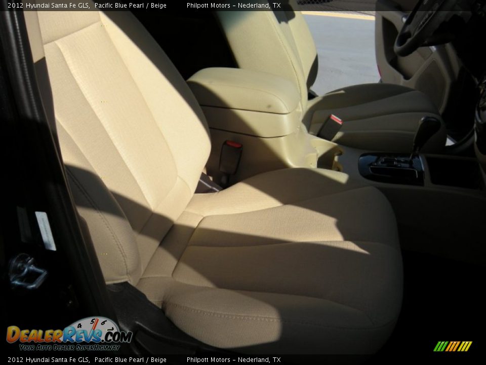 2012 Hyundai Santa Fe GLS Pacific Blue Pearl / Beige Photo #24