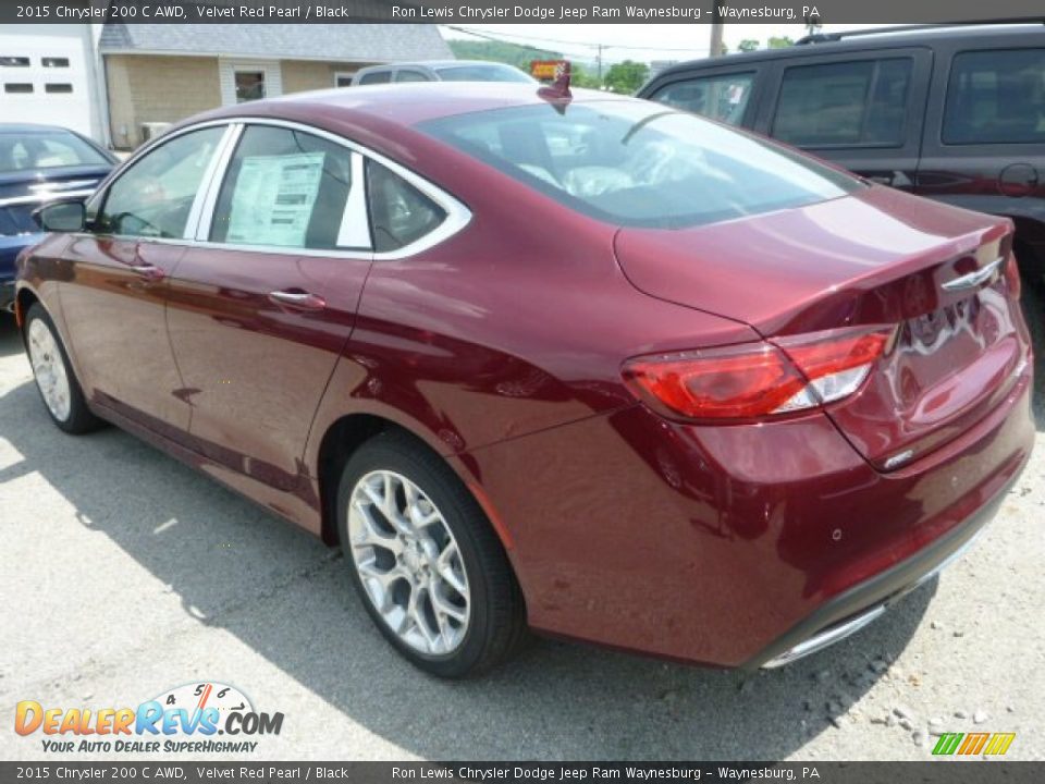 2015 Chrysler 200 C AWD Velvet Red Pearl / Black Photo #3