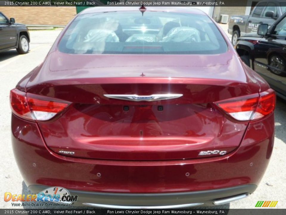 2015 Chrysler 200 C AWD Velvet Red Pearl / Black Photo #4