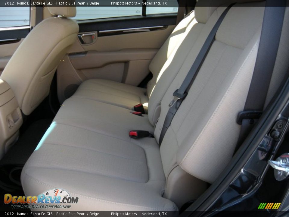 2012 Hyundai Santa Fe GLS Pacific Blue Pearl / Beige Photo #29