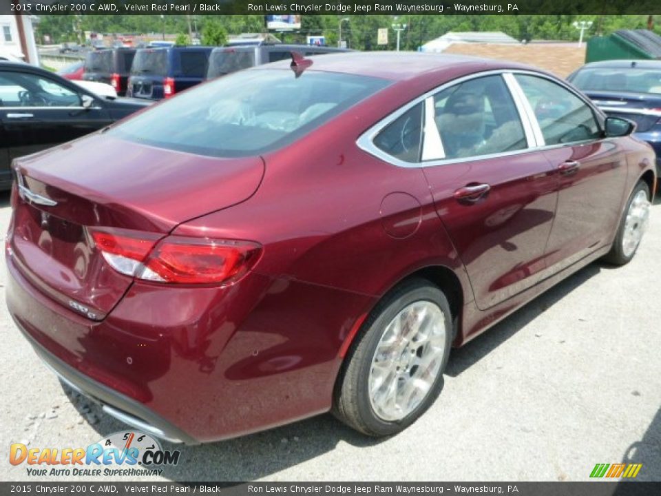 2015 Chrysler 200 C AWD Velvet Red Pearl / Black Photo #5
