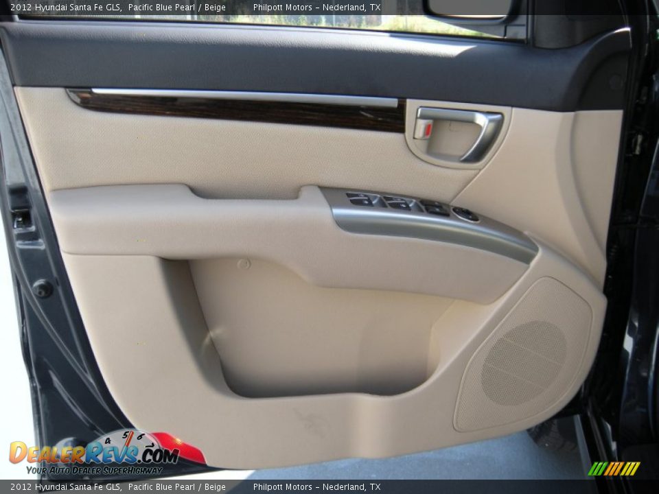 2012 Hyundai Santa Fe GLS Pacific Blue Pearl / Beige Photo #30