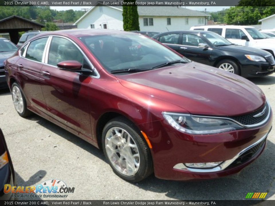 2015 Chrysler 200 C AWD Velvet Red Pearl / Black Photo #6