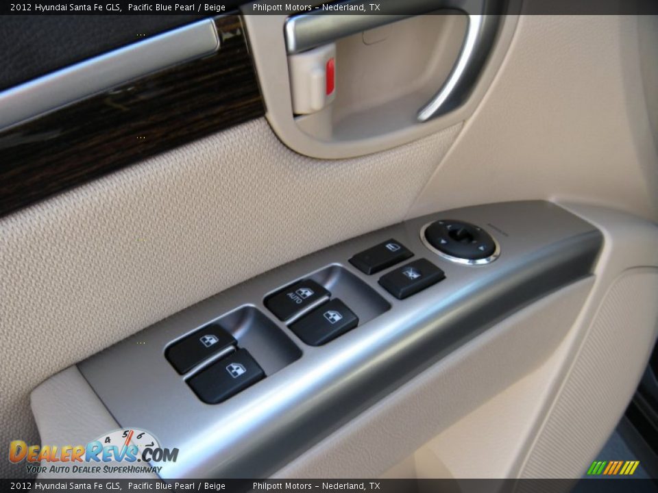 2012 Hyundai Santa Fe GLS Pacific Blue Pearl / Beige Photo #31