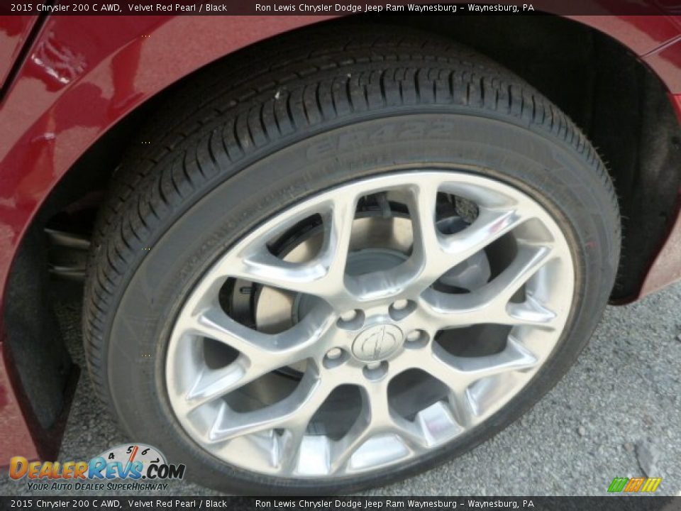 2015 Chrysler 200 C AWD Velvet Red Pearl / Black Photo #7