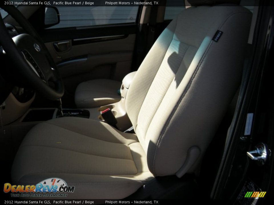 2012 Hyundai Santa Fe GLS Pacific Blue Pearl / Beige Photo #32