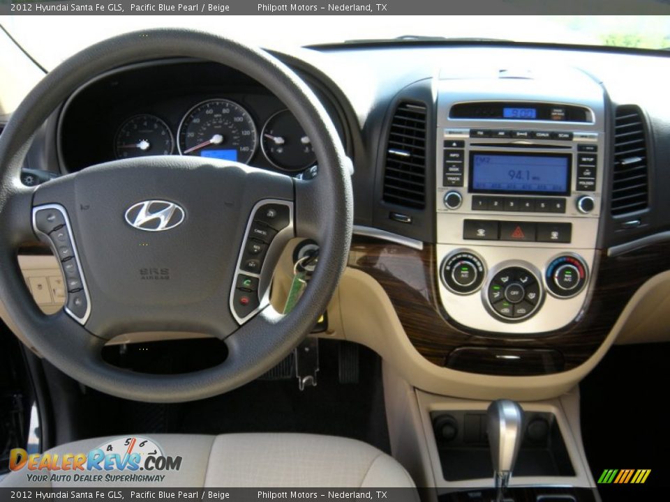 2012 Hyundai Santa Fe GLS Pacific Blue Pearl / Beige Photo #34