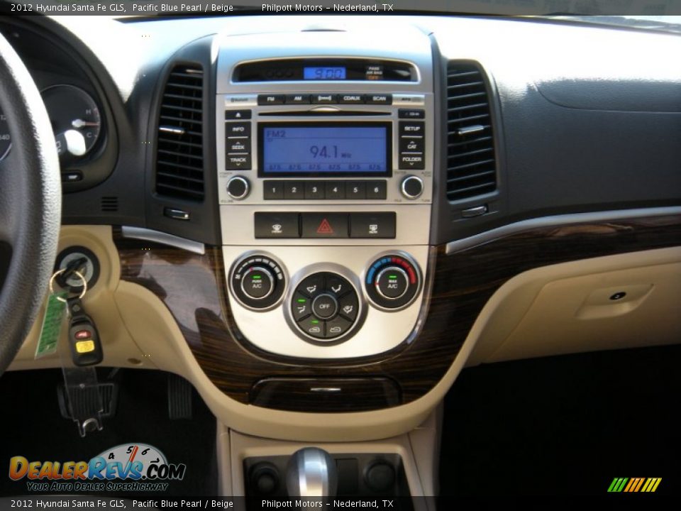 2012 Hyundai Santa Fe GLS Pacific Blue Pearl / Beige Photo #35