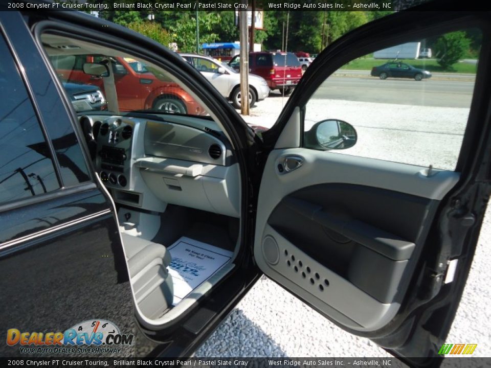 2008 Chrysler PT Cruiser Touring Brilliant Black Crystal Pearl / Pastel Slate Gray Photo #26