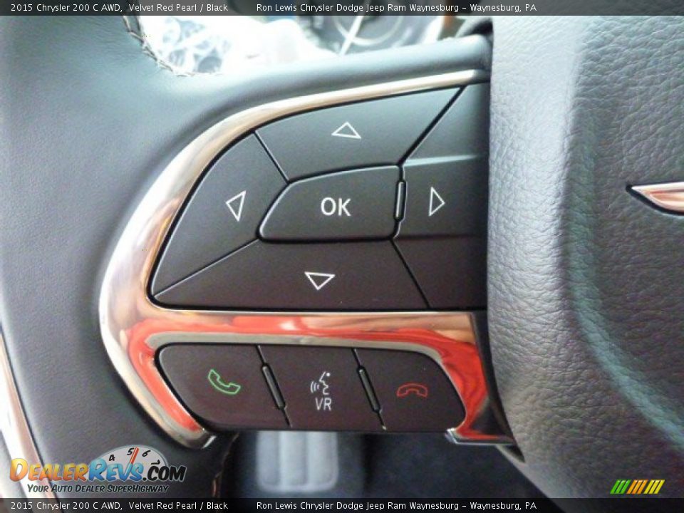 2015 Chrysler 200 C AWD Velvet Red Pearl / Black Photo #13