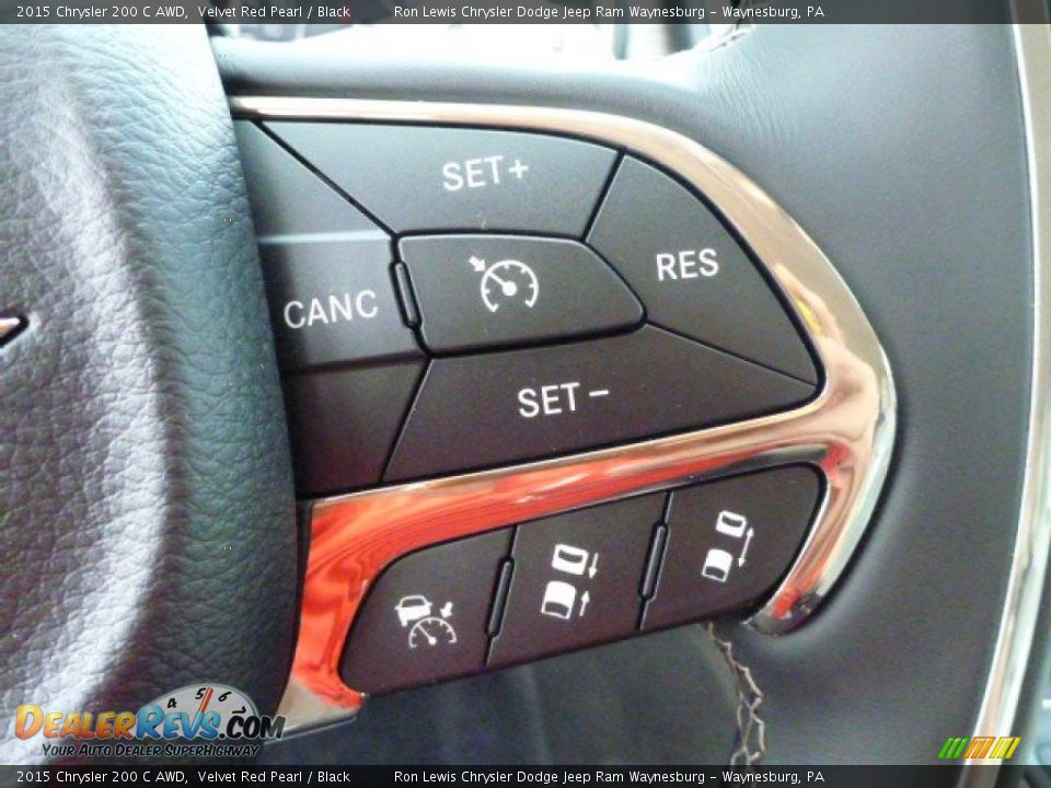 2015 Chrysler 200 C AWD Velvet Red Pearl / Black Photo #14