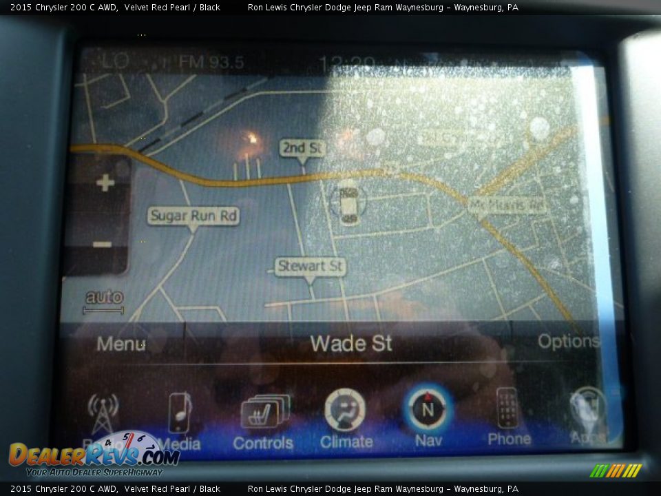 2015 Chrysler 200 C AWD Velvet Red Pearl / Black Photo #16