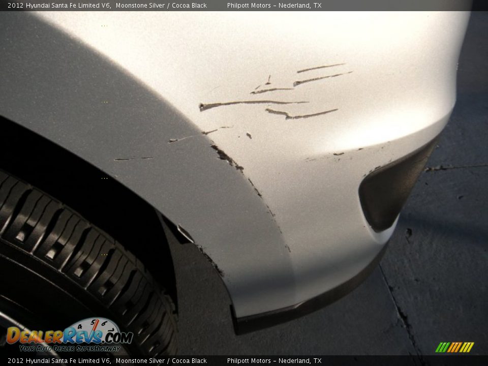2012 Hyundai Santa Fe Limited V6 Moonstone Silver / Cocoa Black Photo #16