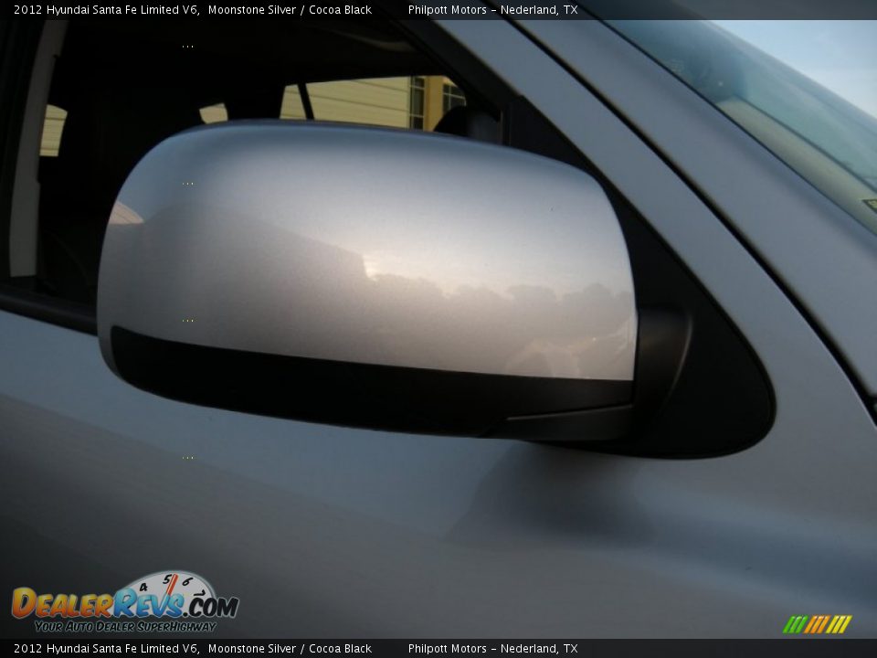2012 Hyundai Santa Fe Limited V6 Moonstone Silver / Cocoa Black Photo #17