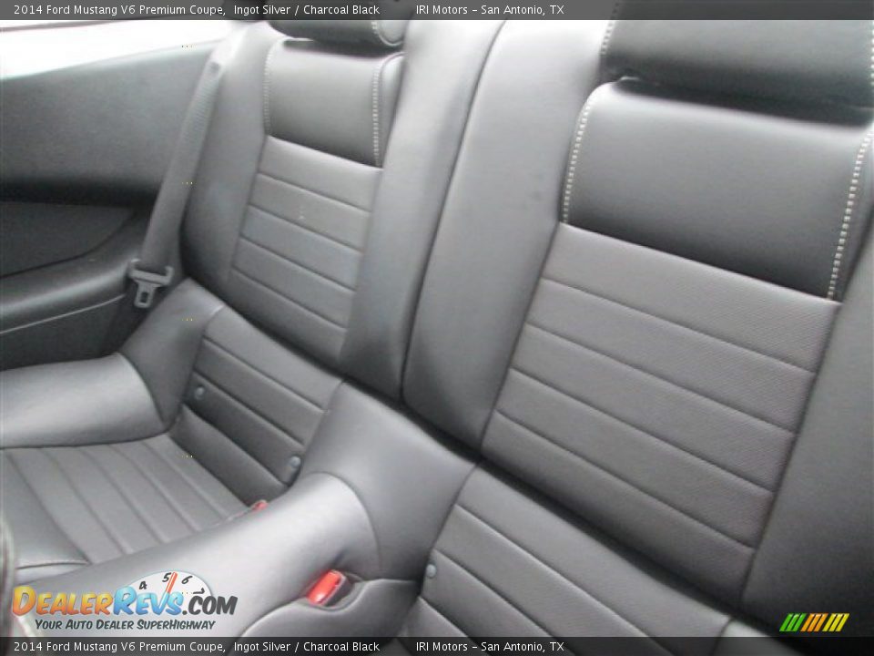 2014 Ford Mustang V6 Premium Coupe Ingot Silver / Charcoal Black Photo #9