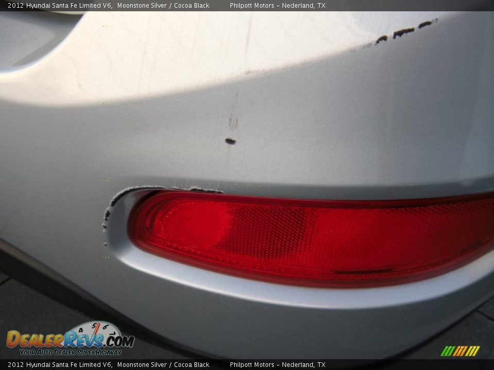 2012 Hyundai Santa Fe Limited V6 Moonstone Silver / Cocoa Black Photo #19