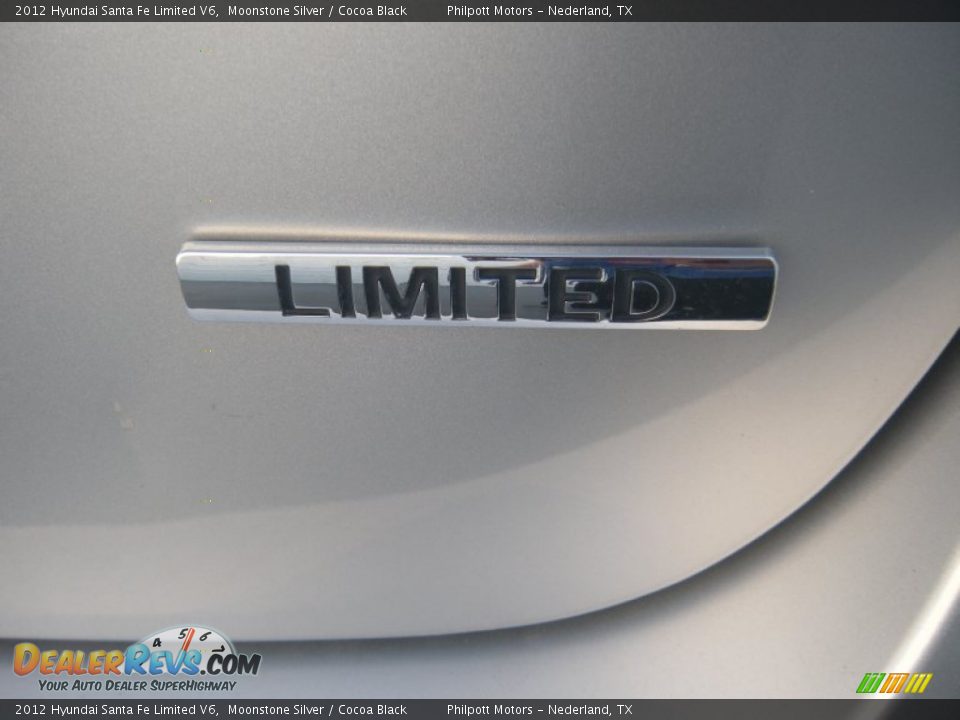2012 Hyundai Santa Fe Limited V6 Moonstone Silver / Cocoa Black Photo #20