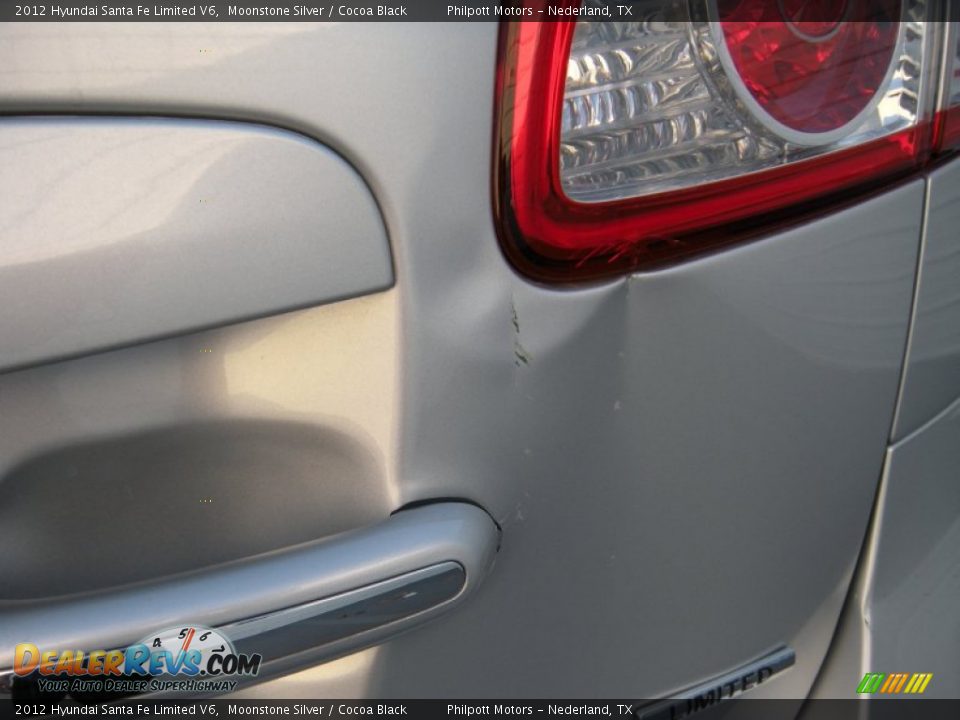 2012 Hyundai Santa Fe Limited V6 Moonstone Silver / Cocoa Black Photo #22