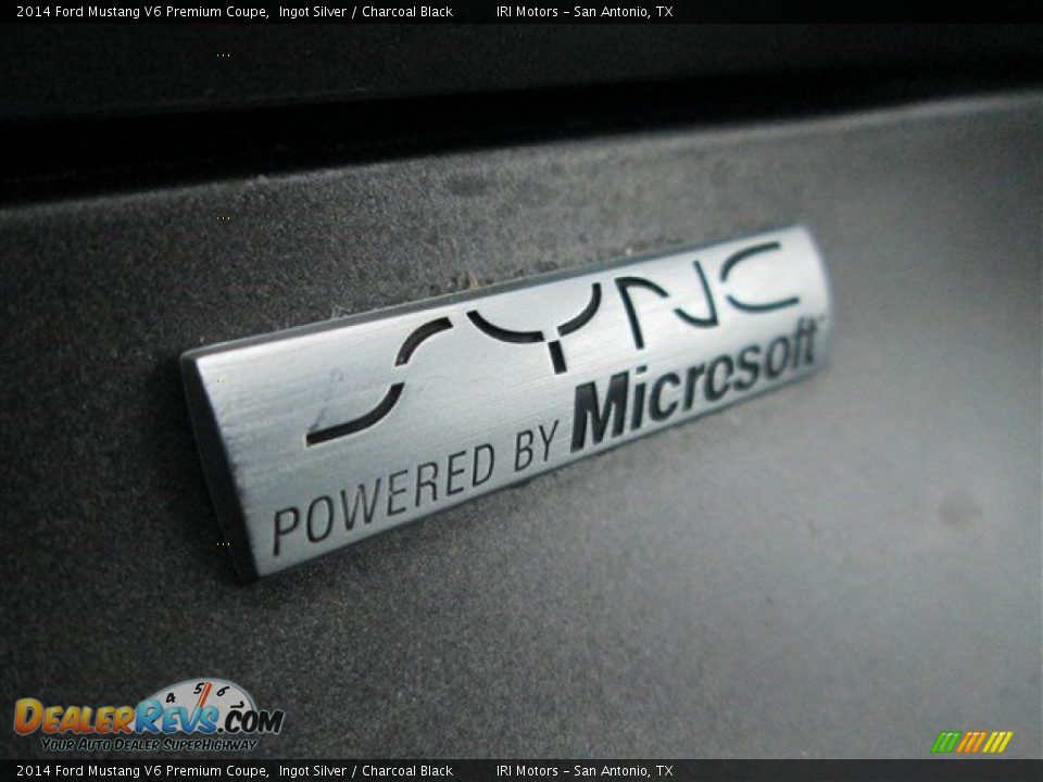 2014 Ford Mustang V6 Premium Coupe Ingot Silver / Charcoal Black Photo #14