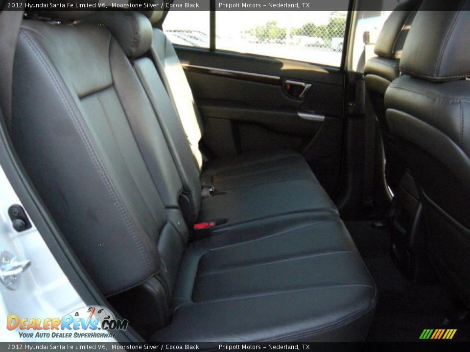 2012 Hyundai Santa Fe Limited V6 Moonstone Silver / Cocoa Black Photo #29