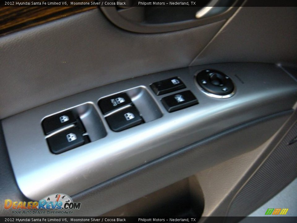 2012 Hyundai Santa Fe Limited V6 Moonstone Silver / Cocoa Black Photo #34