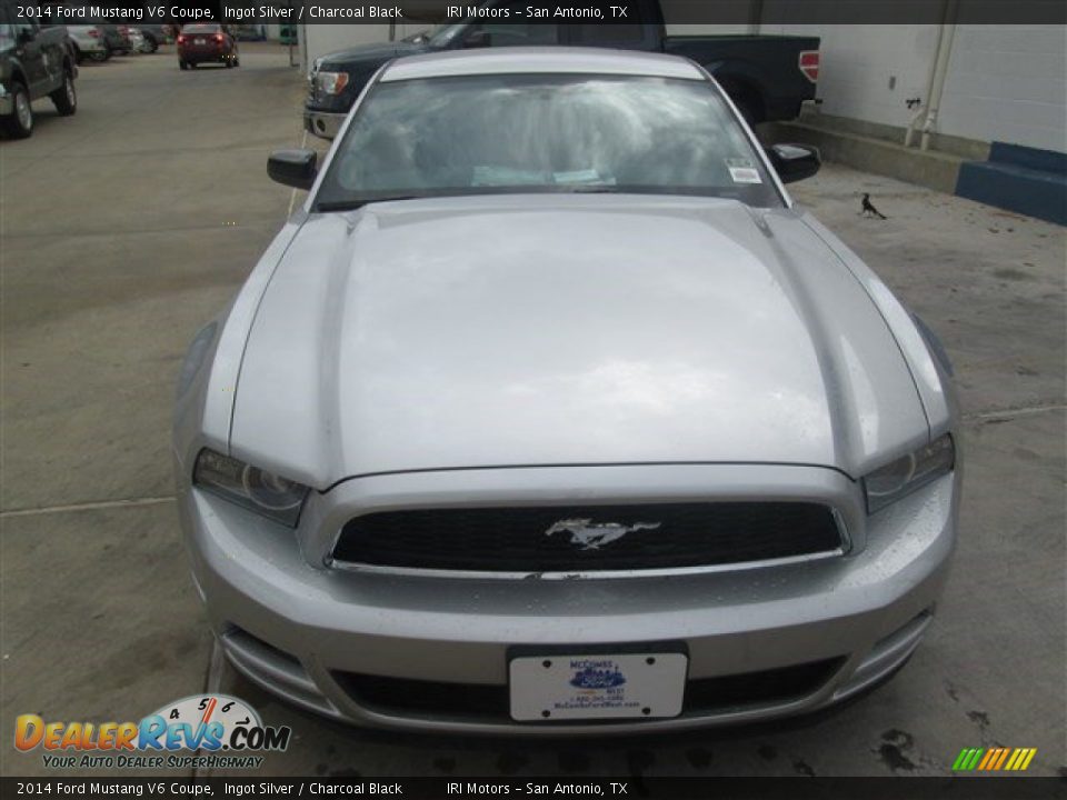 2014 Ford Mustang V6 Coupe Ingot Silver / Charcoal Black Photo #2