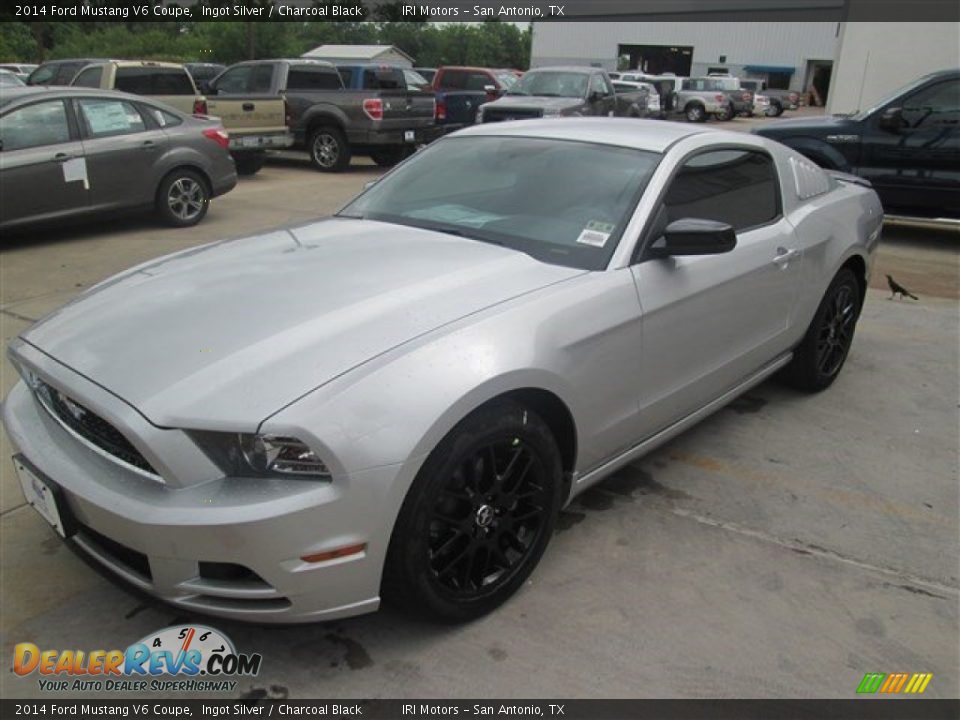 2014 Ford Mustang V6 Coupe Ingot Silver / Charcoal Black Photo #3