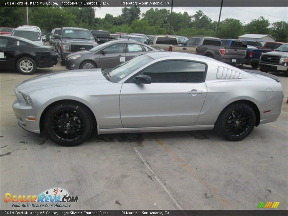 2014 Ford Mustang V6 Coupe Ingot Silver / Charcoal Black Photo #4