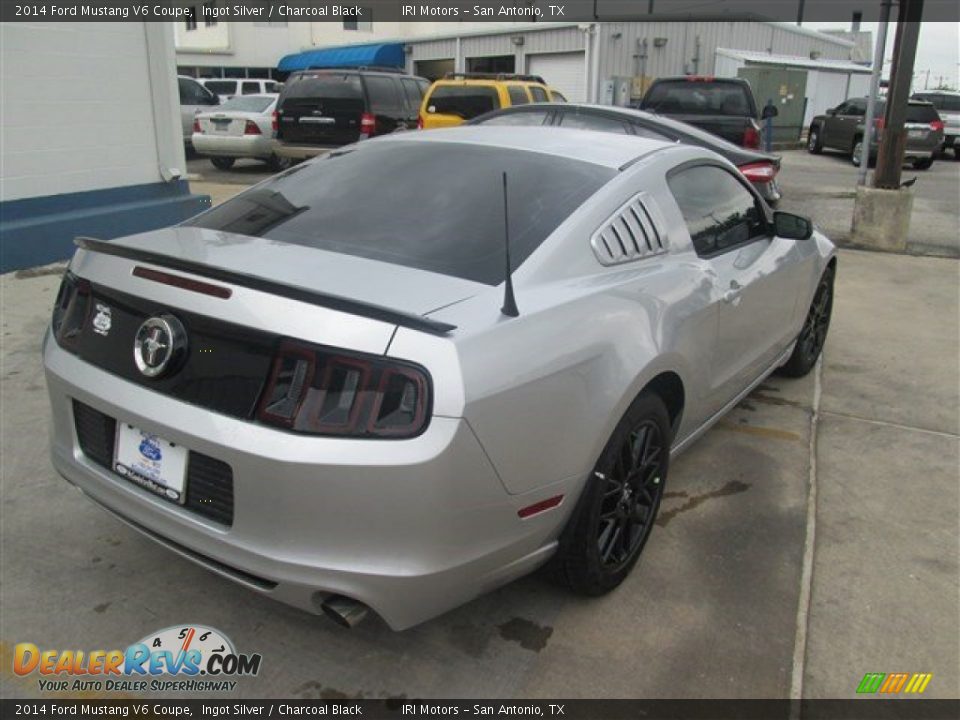 2014 Ford Mustang V6 Coupe Ingot Silver / Charcoal Black Photo #7