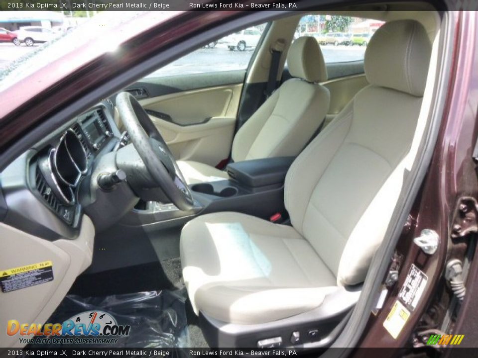 2013 Kia Optima LX Dark Cherry Pearl Metallic / Beige Photo #10