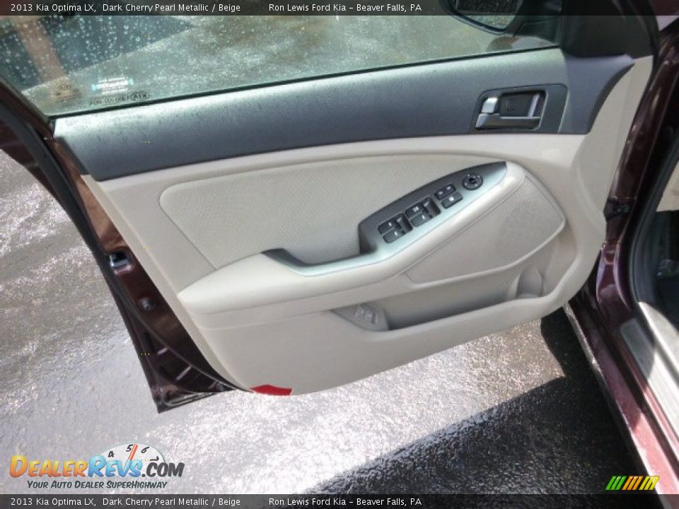 2013 Kia Optima LX Dark Cherry Pearl Metallic / Beige Photo #11