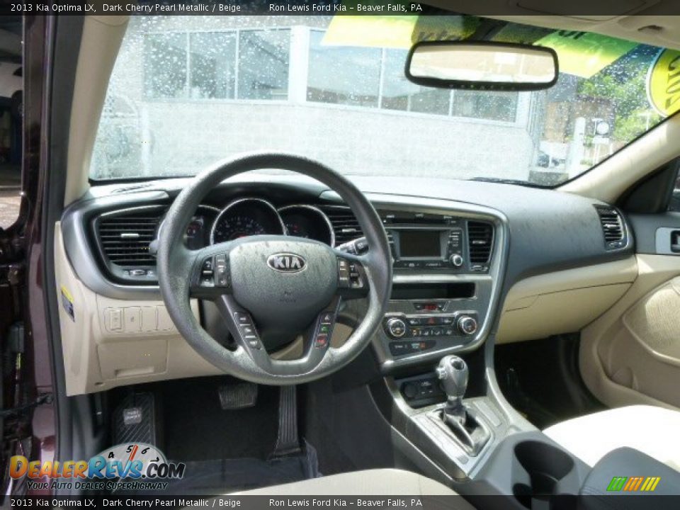 2013 Kia Optima LX Dark Cherry Pearl Metallic / Beige Photo #14