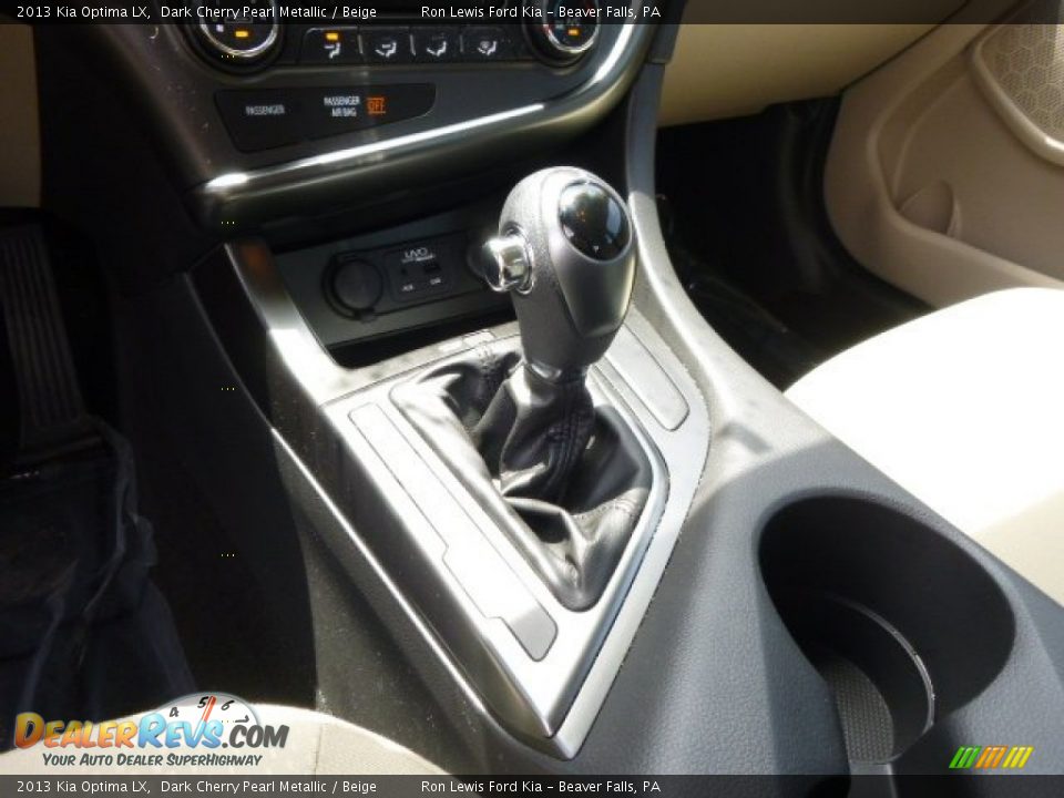 2013 Kia Optima LX Dark Cherry Pearl Metallic / Beige Photo #17