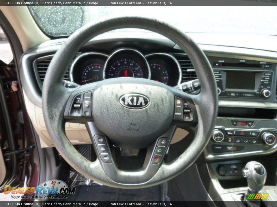 2013 Kia Optima LX Dark Cherry Pearl Metallic / Beige Photo #18