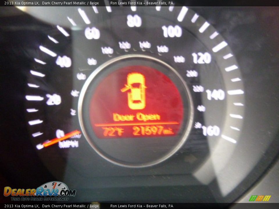 2013 Kia Optima LX Dark Cherry Pearl Metallic / Beige Photo #19