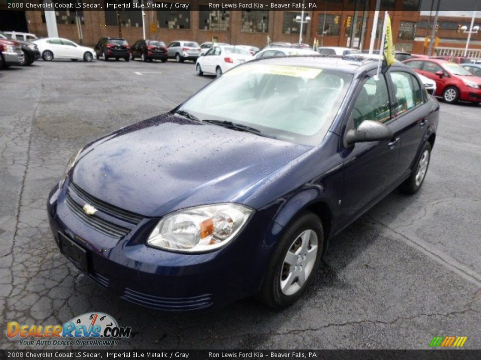 2008 Chevrolet Cobalt LS Sedan Imperial Blue Metallic / Gray Photo #4