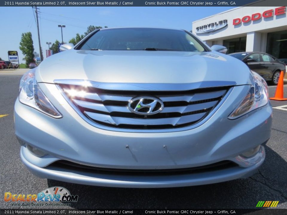 2011 Hyundai Sonata Limited 2.0T Iridescent Silver Blue Metallic / Camel Photo #2