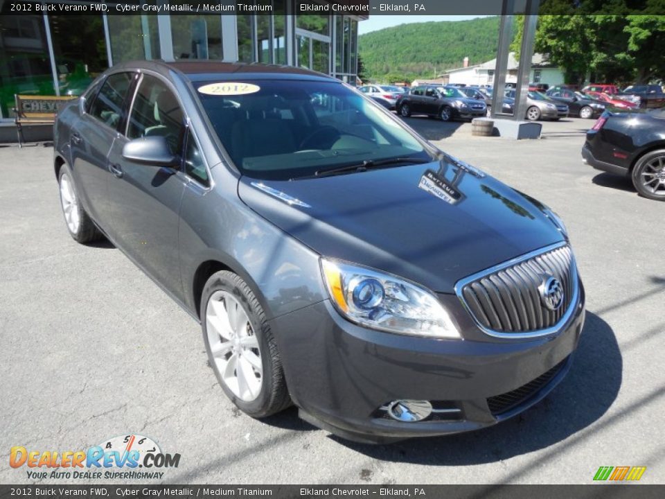2012 Buick Verano FWD Cyber Gray Metallic / Medium Titanium Photo #2