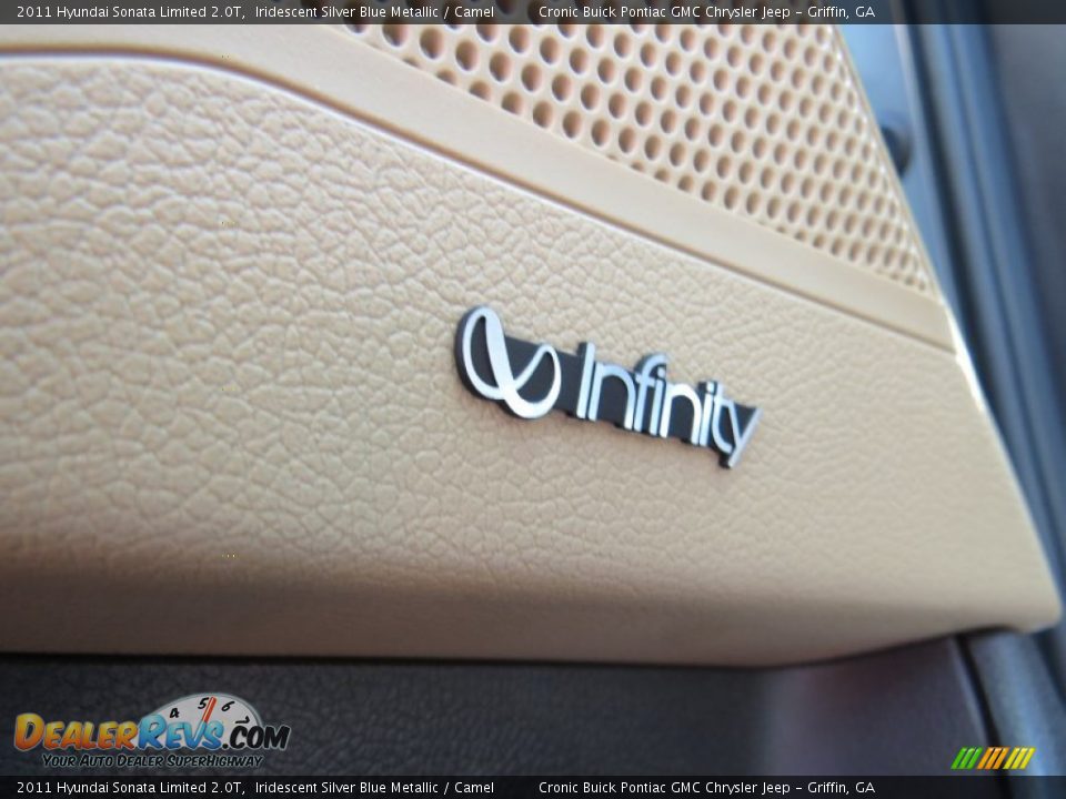 2011 Hyundai Sonata Limited 2.0T Iridescent Silver Blue Metallic / Camel Photo #13