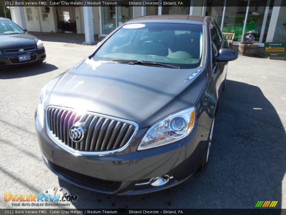 2012 Buick Verano FWD Cyber Gray Metallic / Medium Titanium Photo #4