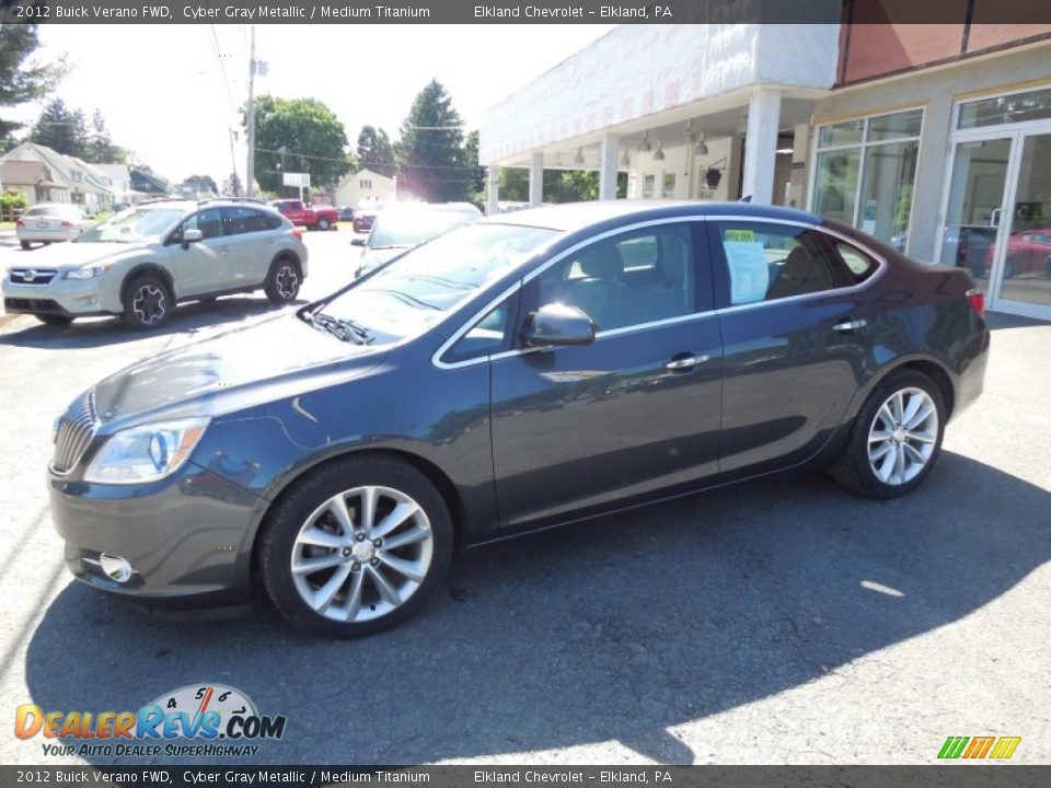 2012 Buick Verano FWD Cyber Gray Metallic / Medium Titanium Photo #5