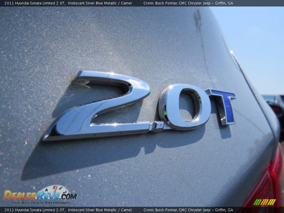 2011 Hyundai Sonata Limited 2.0T Iridescent Silver Blue Metallic / Camel Photo #18