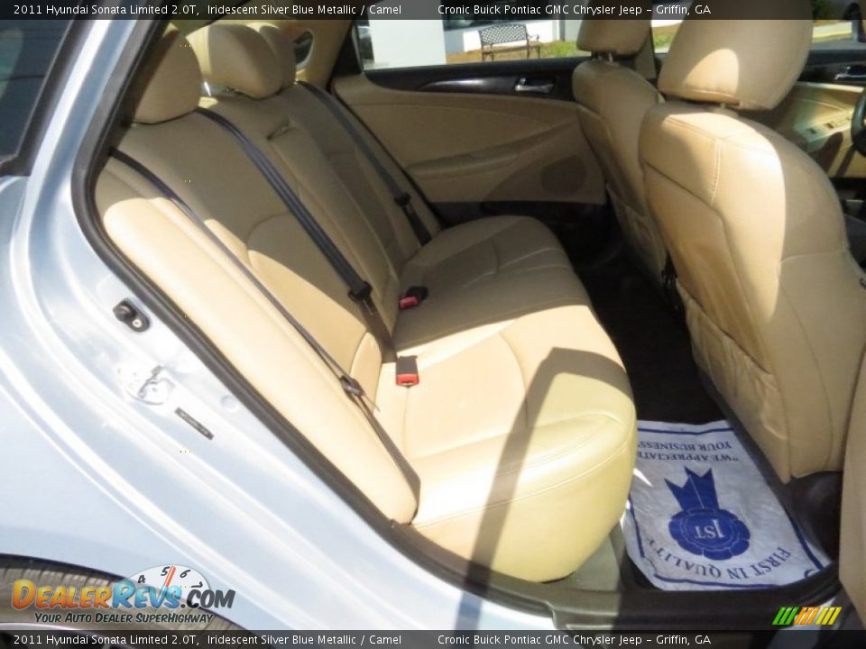 2011 Hyundai Sonata Limited 2.0T Iridescent Silver Blue Metallic / Camel Photo #19