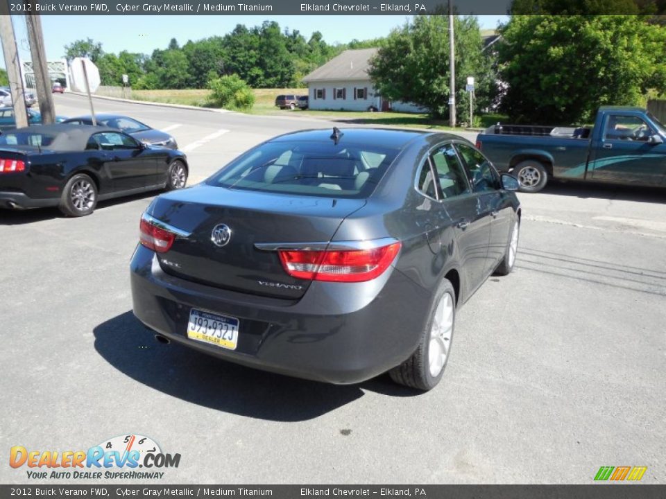 2012 Buick Verano FWD Cyber Gray Metallic / Medium Titanium Photo #9