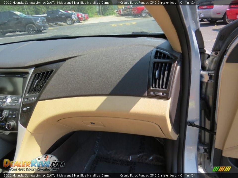 2011 Hyundai Sonata Limited 2.0T Iridescent Silver Blue Metallic / Camel Photo #21