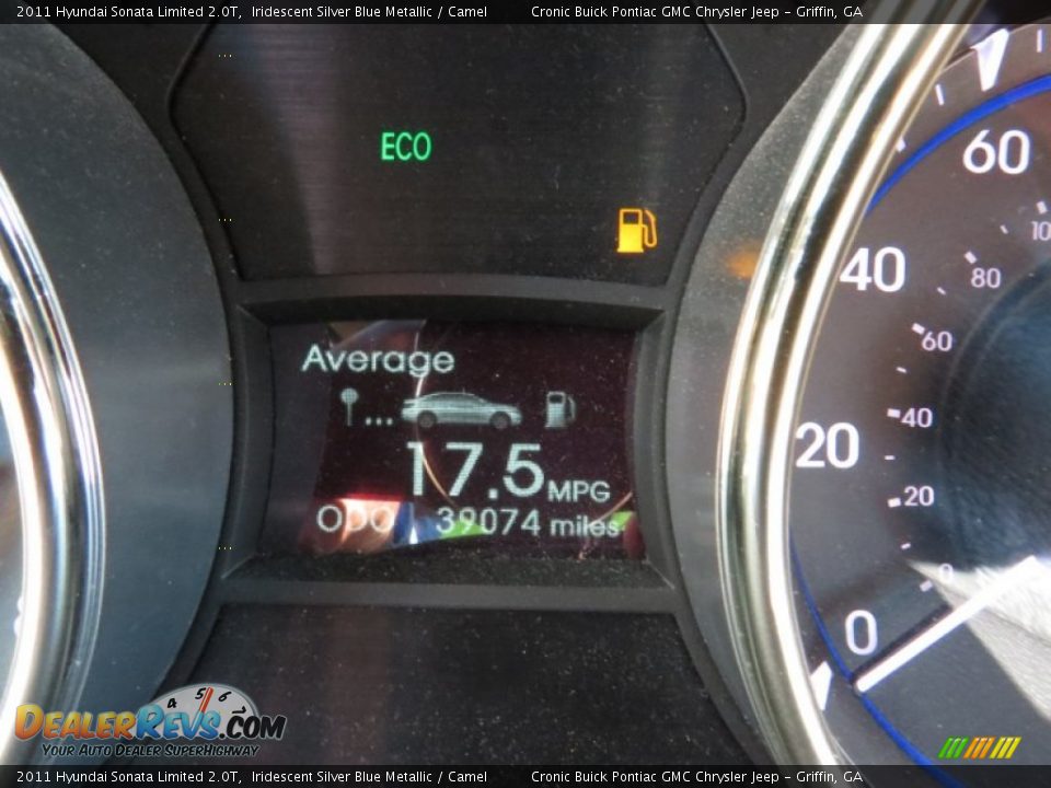 2011 Hyundai Sonata Limited 2.0T Iridescent Silver Blue Metallic / Camel Photo #23