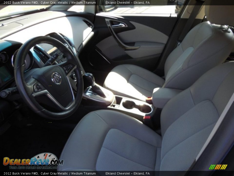 2012 Buick Verano FWD Cyber Gray Metallic / Medium Titanium Photo #14