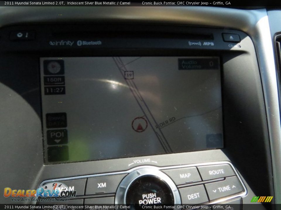 2011 Hyundai Sonata Limited 2.0T Iridescent Silver Blue Metallic / Camel Photo #24