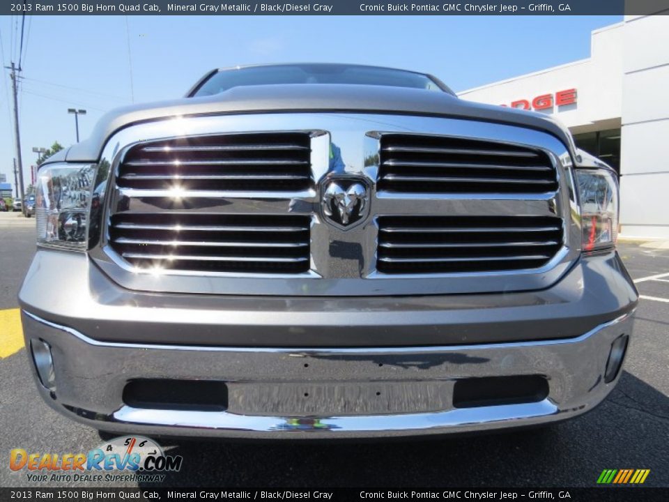 2013 Ram 1500 Big Horn Quad Cab Mineral Gray Metallic / Black/Diesel Gray Photo #2