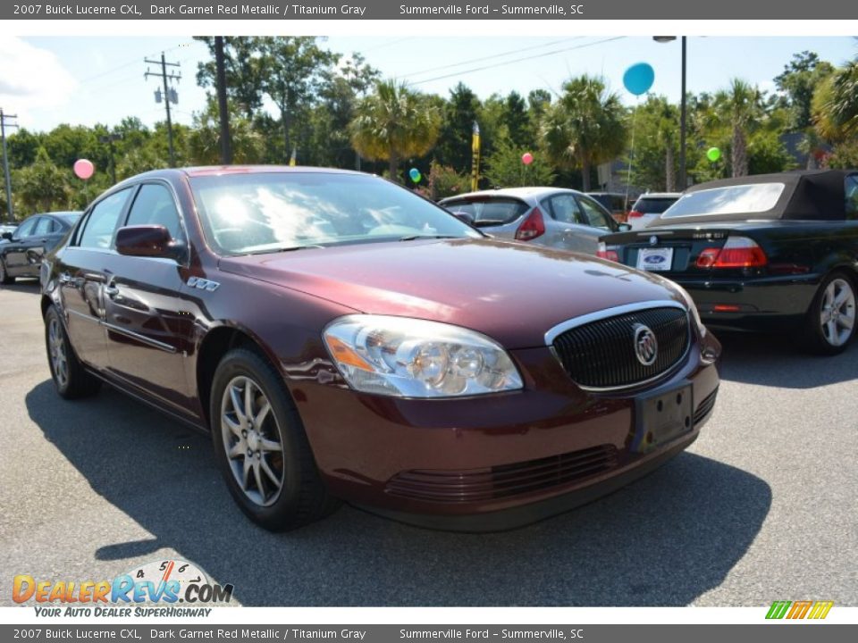 2007 Buick Lucerne CXL Dark Garnet Red Metallic / Titanium Gray Photo #1